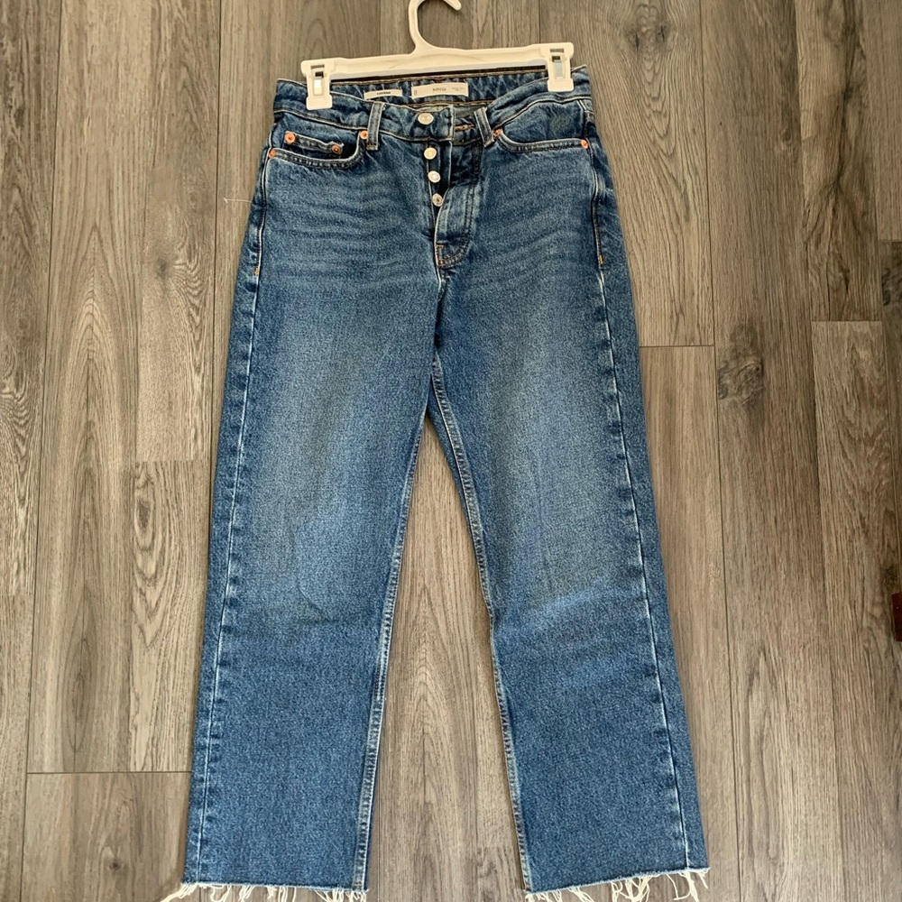 Mango Denim - high waist cropped